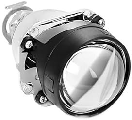 Angel Eyes, Fari Angel Eyes Lente Uso adatto per proiettore Bi Xenon Mini da 2,5 pollici, fascio alto/basso con mascherina nera e argento, retrofit Uso adatto per lenti Uso adatto per fari auto e moto