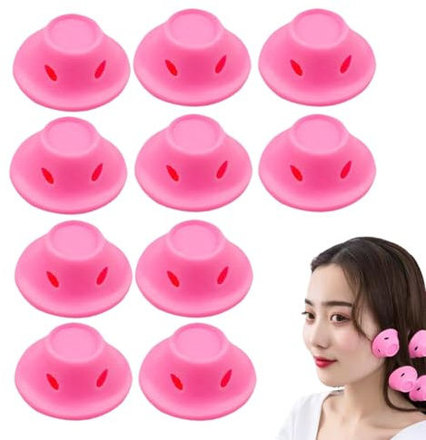 Lockenstab ohne, Lockenstab über Nacht ohne : 10-teiliges Set für Frauen und Mädchen Catyling zum Schlafen verfügbar, leicht zu reproduzieren auf Salonebene auch wenn Sie unterwegs sind