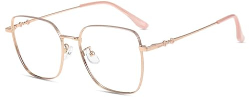 Firmoo Blaulichtfilter Brille Unisex Quadratisch Entspiegelte Computerbrille