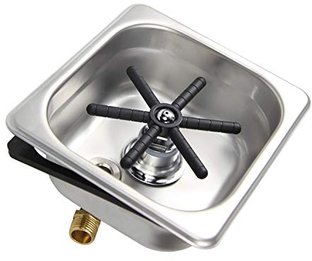 YBB Portable Cup Washing Machine Glass Rinser Pitcher for Household/Bar （Including Stainless Steel Square Pool）