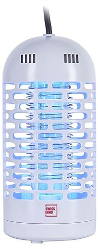 SWISSINNO Insektenvernichter - Insektenfalle 3 Watt LED | Mückenlampe Fliegenfalle | Mückenfalle Mückenschutz | Gegen Mücken + Fliegen im Innen, Effizient