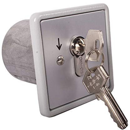 Schlüsselschalter tastend/rastend UPRA 1-TR Schlüsseltaster, Toröffner, Garage