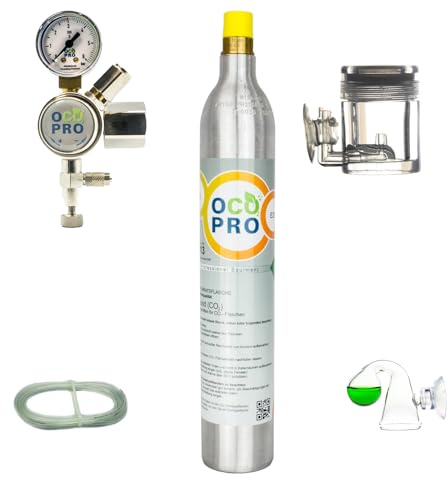 CO2-Anlage für Aquarien mit 425g CO2-Zylinder Soda | OCOPRO DLX 350