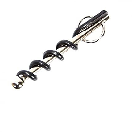 TOSSPER Mini Spiral Wine Bottle Opener Stainless Steel Corkscrew Opener with Ring Home Keychain Bottle Opener