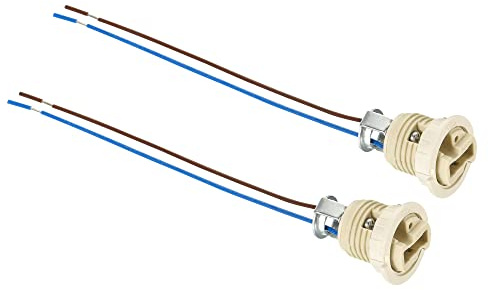 PATIKIL 2Pack G9 Steckdose Keramik Lampenhalter Anschluss Beleuchtung | Ersatz, mit 140mm