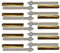 10er Set Schwerlastbefestigung Ankerstange + Verbundankerpatrone Stahl verzinkt oder Edelstahl (Stahl verzinkt, M10 x 130 mm)
