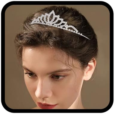 Yean Diadema di cristallo a forma di goccia per capelli, accessorio per testa per matrimonio e compleanno, per donne e ragazze (1)