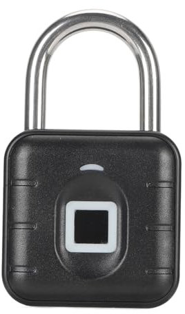 Biometrisches Fingerabdruck-Vorhängeschloss, Wasserdicht und Schlüssellos, Sicheres Schloss für Fitnessstudio, Sport, Fahrrad, Schule mit Bis zu 20 Fingerabdrücken