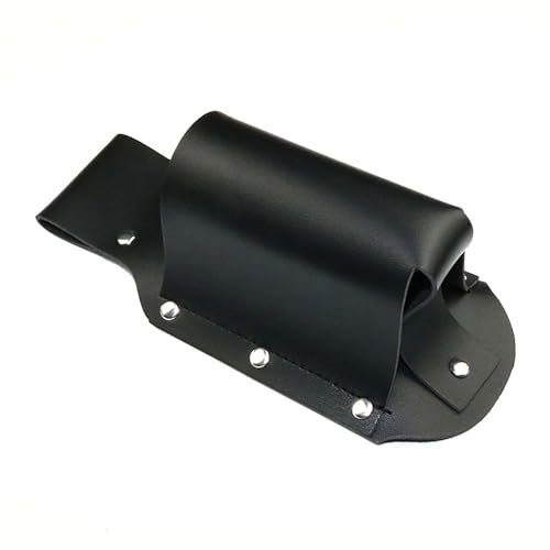 SHULLIN Fondina per birra, in pelle, per bottiglie di birra, da cowboy, per portabottiglie, idea regalo per la maggior parte delle piccole bottiglie, 1 pezzo (nero), Nero , Stile classico