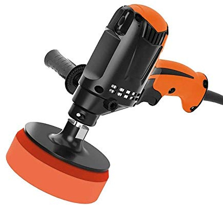 Lucidatrice per auto, lucidatrice orbitale, impugnatura staccabile, levigatrice per lucidatrice a 6 velocità variabile, ideale per lucidatura di auto/elettrodomestici/barche, levigatura, ceretta