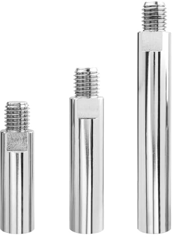 Gasea 3pcs Angle Grinder Extension Rod Set – M5/8-11 Thread Rotary Extension Connecting Shaft 80mm, 100mm, 140mm | Aluminum Alloy Adapter for Backing Plates, Grinding Wheels & Polishers