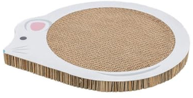 Trixie Junior Scratching Mat Mouse With Catnip White