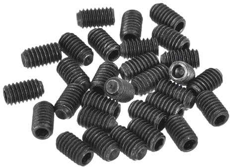 sourcing map Innensechskantschrauben, M4 x 0,7 mm, metrisch, Karbonstahl, Innensechskant-Set, Kopflose Ringspitze, Madenschrauben, für die Reparatur von kompakten Instrumenten, Maschinen und Geräten