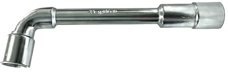 GOLDTOOLS Chiave per tubo sbocco 23 mm, 6 pezzi x 6 pezzi, testa a gomito a 90 gradi, fresato in acciaio al cromo vanadio (23 mm)