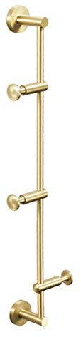 GLDWEY Garderobe Massiv Messing Kleiderständer Wandbehang Dekoration Wohnzimmer Schlafzimmer Drehbar Einstellbar Kleiderbügel Handtuchhalter