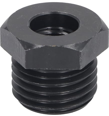 Yuecoom Drehmaschinen-Spindelstock-Spindeladapter, Drehfutter-Gewindeadapter, 33 mm Außengewinde, 18 mm Innengewinde, 2,5 mm Steigung, legierter Stahl,