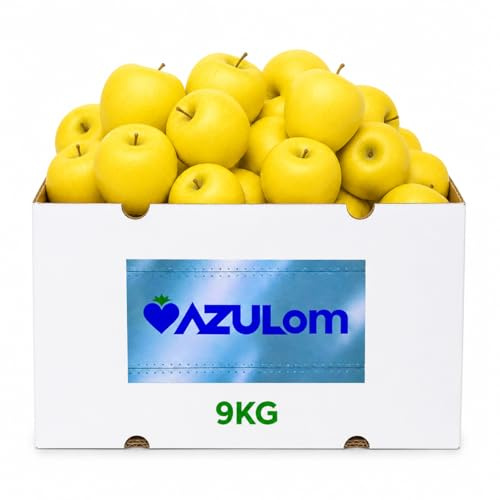 Manzanas Golden Frescas 9 kg – Dulces, Crujientes y Jugosas – Ideales para Consumo Diario, Postres y Zumos – Envío Directo del Productor