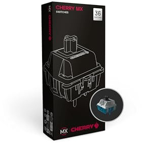 CHERRY MX Northern Light Switch Kit, 36 Mechanische Tastatur-Schalter | Original CHERRY-Qualität, für DIY, Hot Swap, Custom oder Gaming-Keyboard, Linearer Switch ohne Klick, Ultra-Smooth & Leise