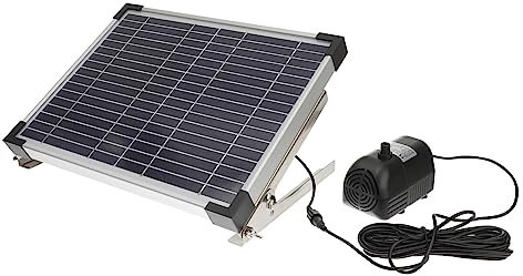 BESPORTBLE Fontaine Solaire de Jardin 10w Pompe à Eau Électrique LED Décorative Panneau Solaire Réglable pour Fontaine Extérieure Bassin Jardin Écologique Silencieuse