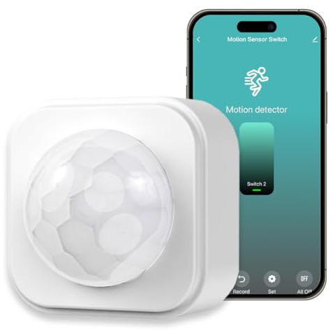 Acmerota Zigbee Smart Motion Sensor Motion Detectors Smart Presence Sensor Wide Range Wide Range Detection for Home Security Works with Alexa, Google Home