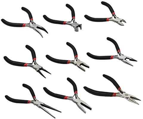 LOLIPPYY Mini Pinze Per Gioielli Pinze Precisione in Acciaio Taglienti Per Fili e Utensili Per Riparazione Impugnatura Ammortizzata
