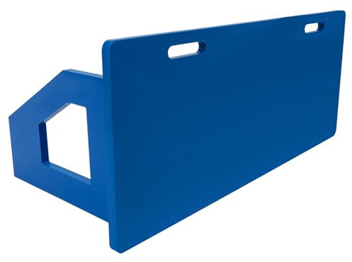 Faltbar Rebounder für Fußball Rebounder Fussball Training 90°,60°-Winkel-Verstellbar 100 x 40 cm für Fußball Training Fußballtrainer Geschenk Fußballtraining Tragbares Prellwand Brett Kicker (Blau)