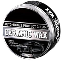 Gelaibeimei Wax, Cera per Rivestimento Ceramico, Crema di Cera Ceramica al Titanio, Cere Lucidanti per Rivestimento Auto a Protezione Forte con Spugna,Cura della Vernice per Tutte le Auto (1)
