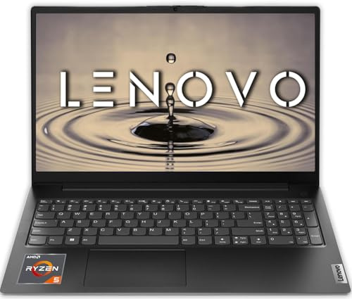 Lenovo Computer portatile V15 G4, CPU AMD Ryzen serie 5 7000, schermo FHD da 15,6 pollici, 16 GB di RAM, SSD da 1 TB, Windows 11 Pro, webcam privacy, Wi-Fi 6, Ethernet RJ-45, altoparlanti Dolby Audio