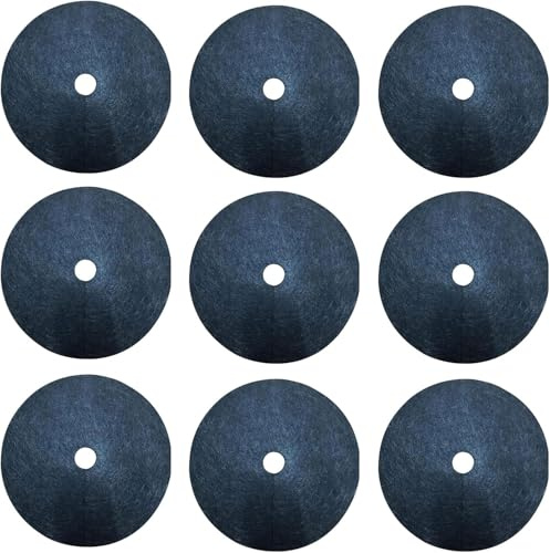 Amado Tree Rigs Paisajismo 9 Piezas 32.3inch O-Wove Tree Mulch Deck Degradable Tree Protector Mat Reutilizable De Barrera De Malezas De Árboles para La Protección De Raíce, 28.3Inch 9Pcs