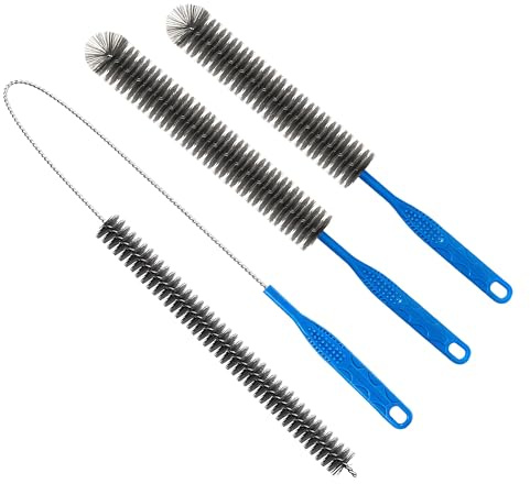 3 PCS Drain Unblocker Tools, Drain Cleaning Brush Set, Flexible Long Pipe Snake Cleaner Brush for Kitchen, Bathroom, Shower and Tub Hair Clogs