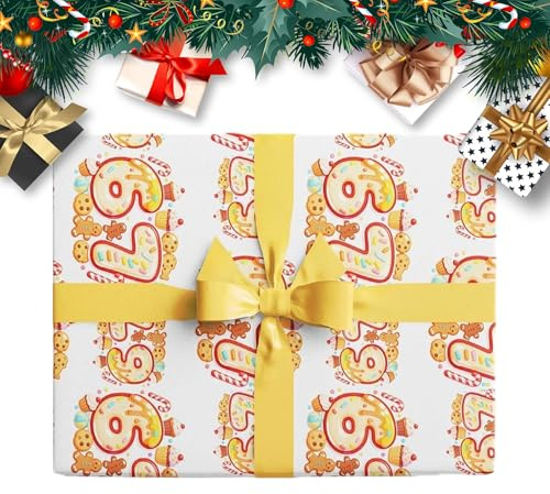 Weihna-chten 67 Geschenkpapier – Lustiges Weihnachts Geschenkpapier | Neuheit 67 Meme Geschenkpapierrolle | Leckerli Box Verpackungszubehör Für Kinder, Erwachsene, Freunde, Kollegen (C)
