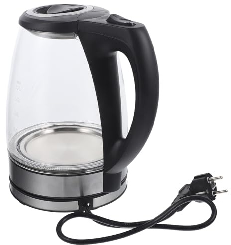 Toyvian Hervidor Eléctrico de Vidrio Rápido Apagado Automático Utensilios de Cocina para Hervir Agua para Cocina y Despacho