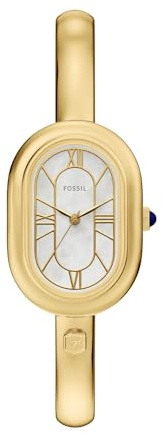 Fossil Sloan Uhr für Damen, Quarz-Dreizeigerwerk mit Edelstahlarmband