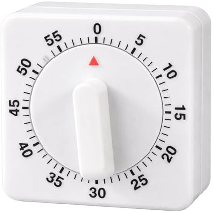 Egg Timer, Egg Timers for Boiling Eggs, Kitchen Timers for Cooking, Precise 0-60 Minute Timing for Meal Preparation and Baking, Compact Square Design 60x60x25mm