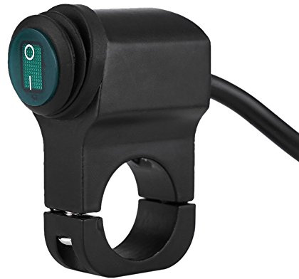 Lenkerknopf für Motorrad, 12 V, Universal, 22 mm, wasserdicht, für Nebelscheinwerfer, ON/OFF