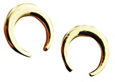 Ohrstecker Mond Sichel golden Ohrringe Stecker