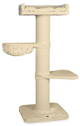 CanadianCat Company | Kratzbaum Waterton für große Katzen | Creme | ca. 60 x 100 x 153 cm XXL
