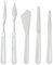 Artway Moulded Plastic Palette Knife Set - 5pcs,White
