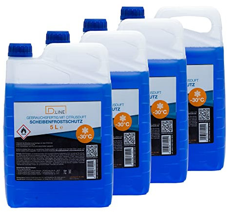 D.LINE Scheibenfrostschutz Gebrauchsfertig mit Citrusduft - 30°C, 5 Liter (4)