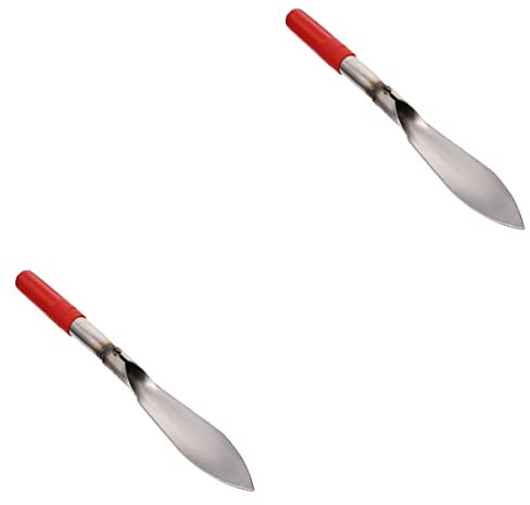 YARNOW 2stücke Edelstahl Gartenkelle Multifunktionale Schaufel Für Gartenarbeit Camping Und Outdoor-aktivitäten Zum Pflanzen Und Entfernen Von Unkraut Ergonomischer Griff Robust Und