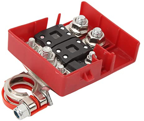 Terminale Batteria Scatola Fusibili, Terminale Batteria Scatola Fusibili 32V 400A Protezione da Cortocircuito Connessione Rapida Sensibile per Roulotte