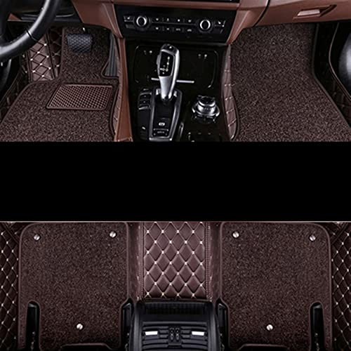 pclele Fußmatten Für Mazda Für CX-3 Für CX3 2019-2015 Fußmatten Auto-Außenbereich wasserdichte Leder-Boot-Liner-Teppiche Antirutschmatten Auto (Farbe : Coffee and Coffee)