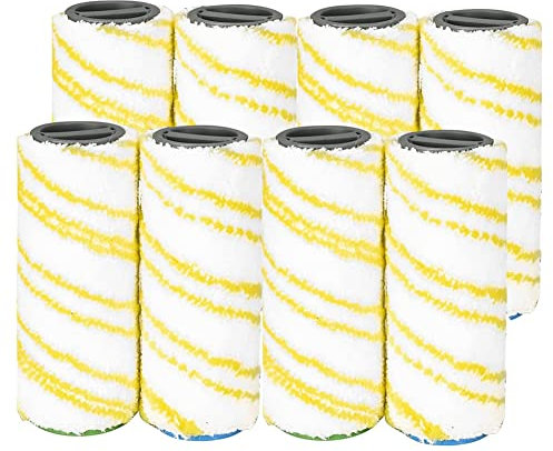 Jdeijfev a rullo di ricambio, accessori di ricambio per FC5, FC7, FC3, FC3D, pulitore elettrico per pavimenti, 8 pezzi