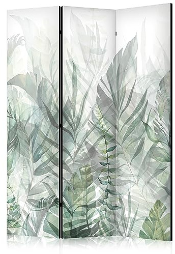 murando - Paravent Raumteiler Natur, 135x172 cm, 3-teilig, Wohnzimmer, Büro | Mobiler Sichtschutz, sofort einsatzbereit, Holzrahmen, ideal fürs Wohnzimmer oder Büro, geruchsneutral, lichtbeständig