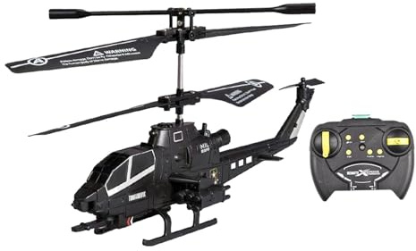 kowaku Hubschrauber Fernbedienung RC Hubschrauber RC Hubschrauber für Erwachsene RC Hubschrauber Spielzeug für den Innenbereich, Schwarz