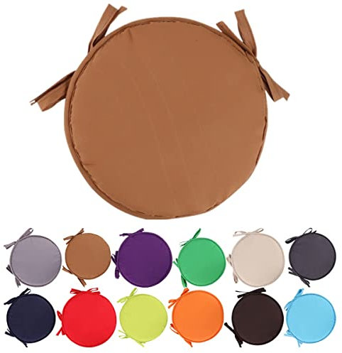 Bunte Stuhlkissen für drinnen und draußen, runde Sitzkissen, Terrassen-Gartenkissen für Zuhause – Durchmesser 30 cm, runde Garten-Sitzkissen