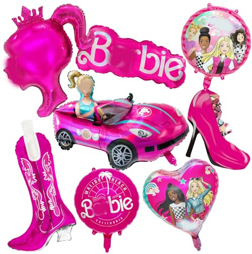 Prinzessin Luftballons Geburtstag Deko Madchen Rosa Geburtstagsdeko Ballons Princess Luftballon Folienballon Partyzubehör für Kindergeburtstag Theme Party Ballon Supplies Deko Girl