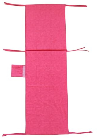 fashion home Pagano Cuscino per lettino prendisole Giardino esterno sfoderabile Fasciato 60 x190 cm in Cotone con Imbottitura in Spugna 3 cm Tinta Unita Corallo