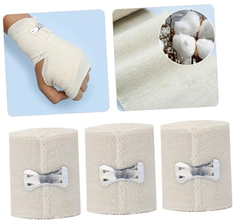 OHPHCALL Compression Elastic Wrap Elastic Bandage 6 Rolls 5x450cm Packing Gauze Waterproof for Home Outdoor Activities
