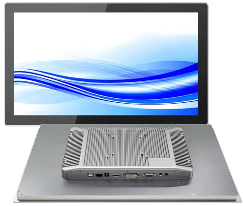 GreenTouch Monitor Industrial 15,6 Pulgadas con Pantalla táctil integrada de Alta resolución, Panel Frontal IP65 y Carcasa metálica Resistente (1920 x 1080)